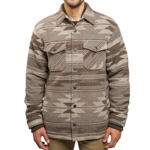 Jachs New York Men’s Wool Blend Sherpa Lined Shirt Jacket NEW